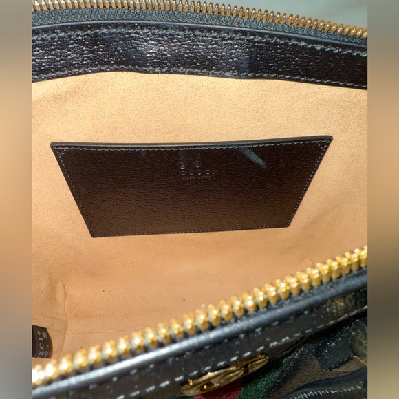 Genuine Gucci Black Ophidia Tote Handbag - Picture 11 of 16